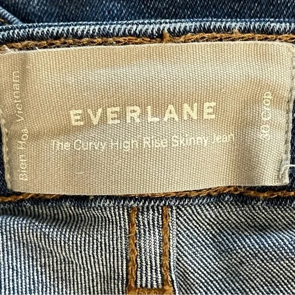Everlane | Blue The Curvy High Rise Skinny Crop Jean - Picture 7 of 8